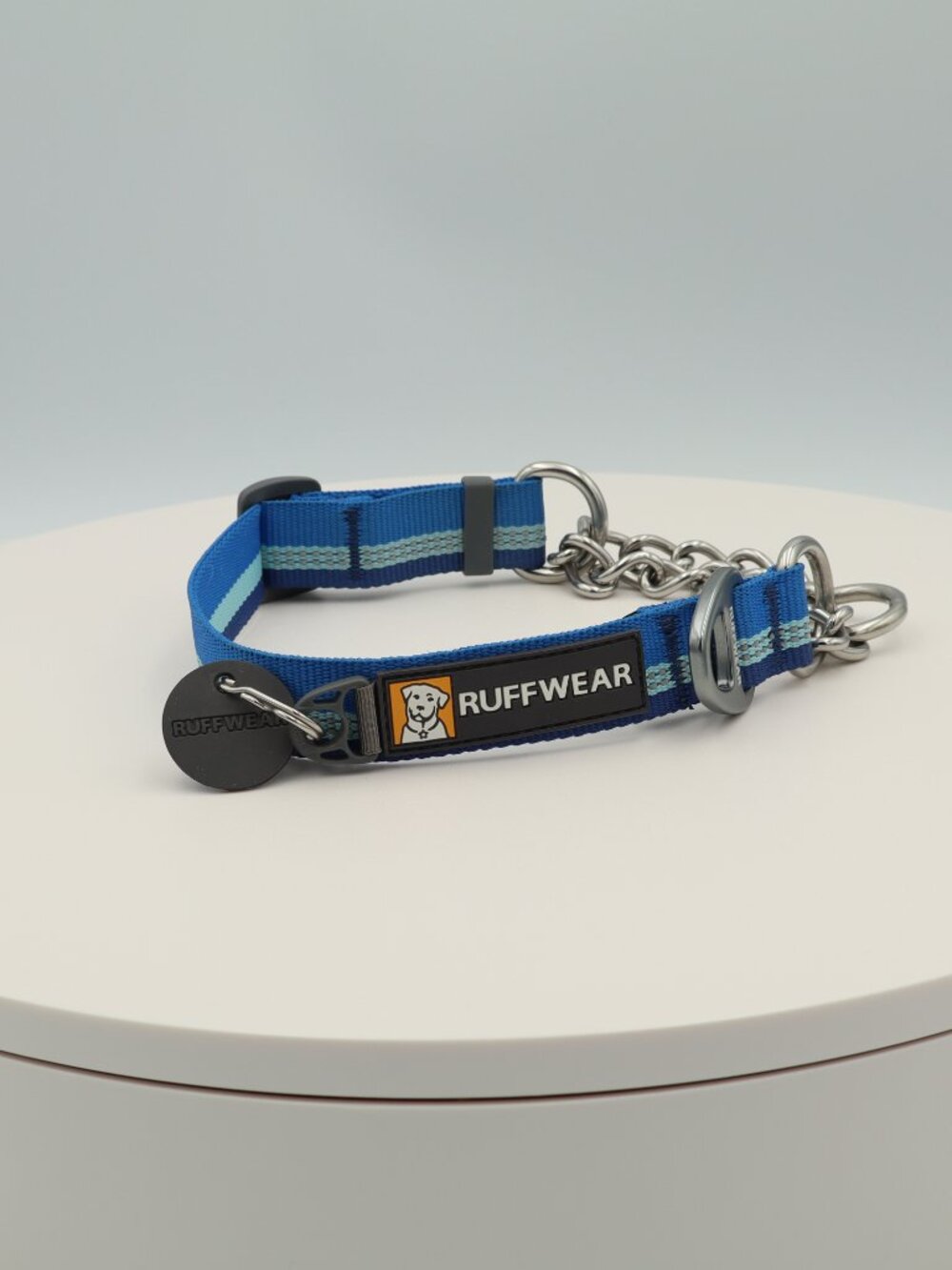 Ruffwear Blue and Light Blue Striped Martingale Collar 11-14 inches, 28-36 cm - Picture 3 of 6